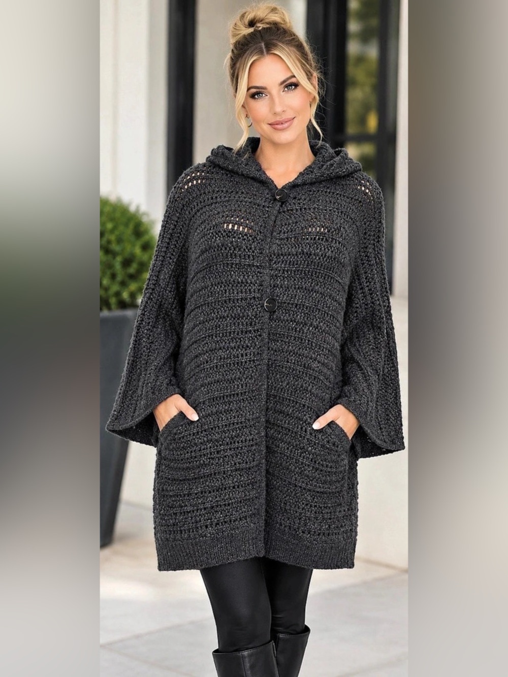 BRUNELLO CUCINELLI HOODED MIDI CARDIGAN COAT*******SIZE: XL